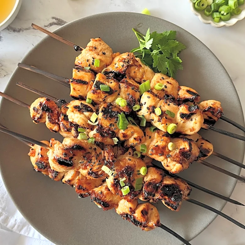 Honey Garlic Chicken Skewers Recipe