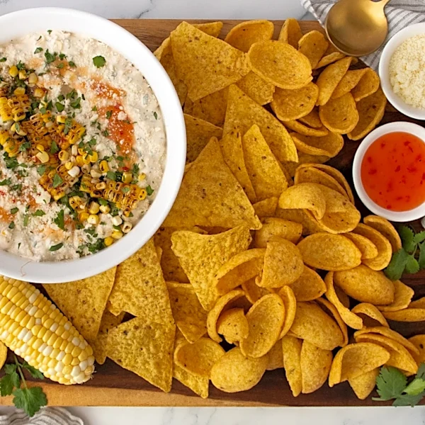 A Simple Grilling Step Gives Corn Dip A Major Flavor Boost