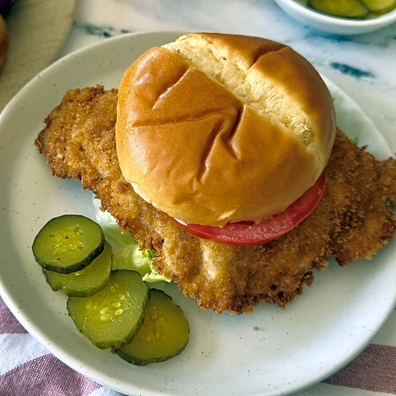 The Meat In This Hoosier Pork Tenderloin Sandwich Is Bigger Than The Bun