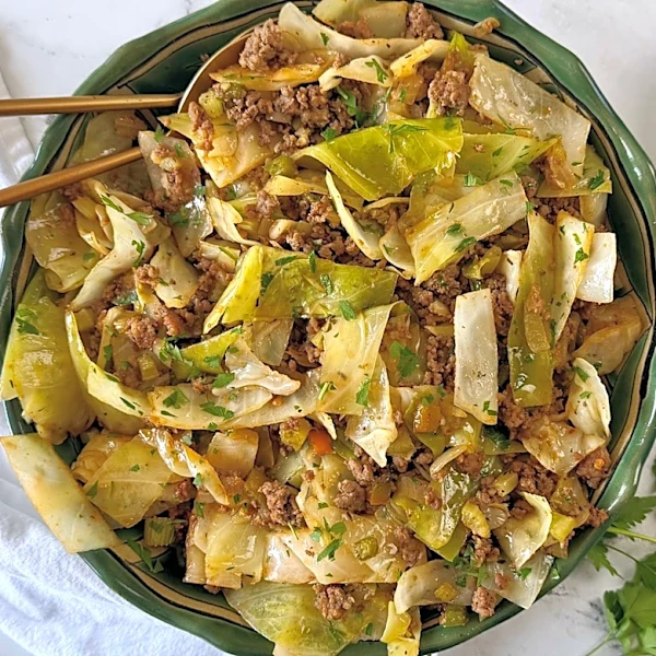 Low-Carb Cajun Dirty Cabbage Recipe