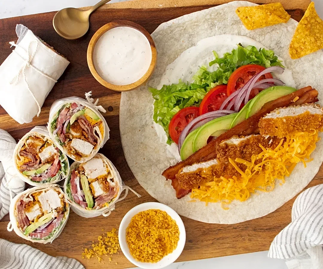 The Chicken Bacon Ranch Wrap With A Seriously Fun Crunchy Twist