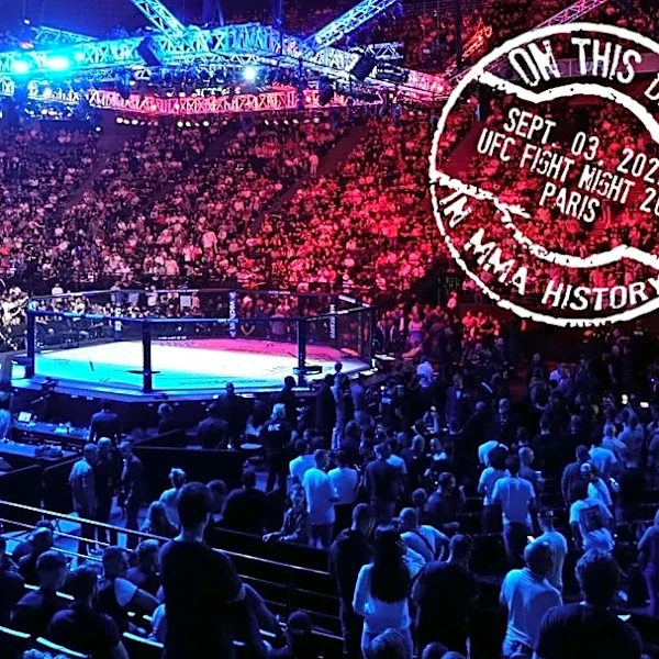 Sept. 3, 2022 MMA History: UFC's Paris debut with Gane-Tuivasa banger