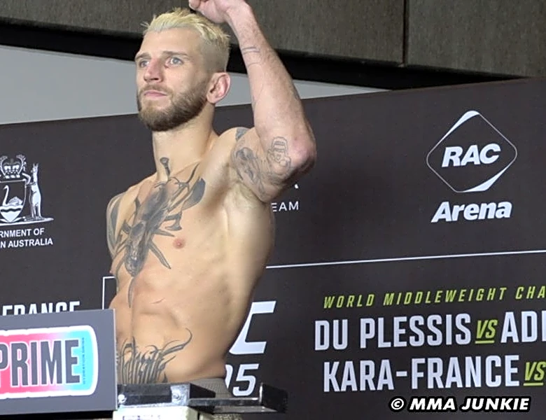 UFC Fight Night 287 official weigh-in results from Paris