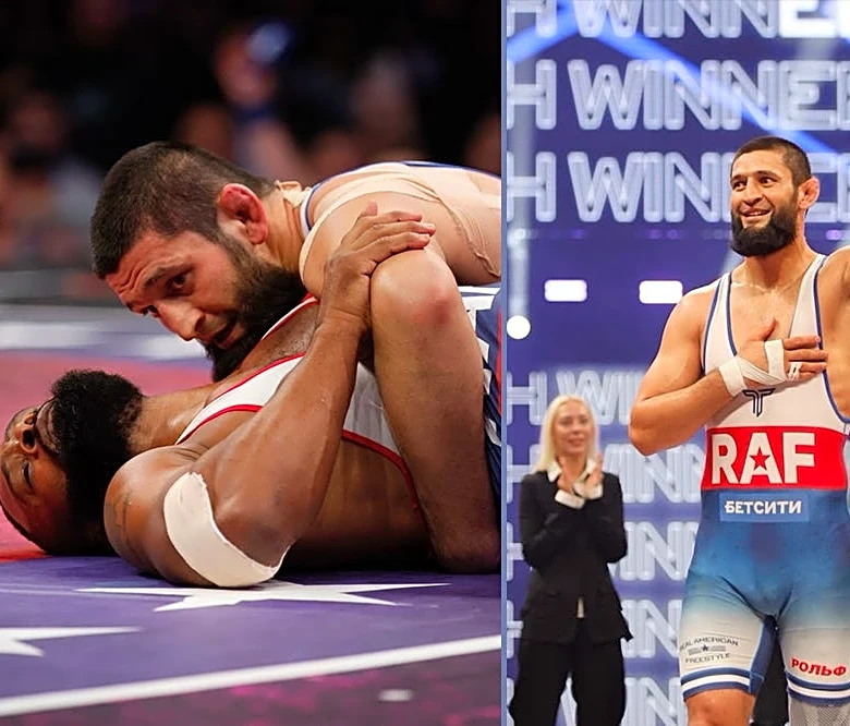 RAF Moscow results: Khamzat Chimaev quickly pins Tyron Woodley