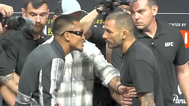 UFC 331 press conference faceoff: Joshua Van leans in to smack-talk Alexandre Pantoja