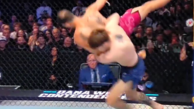 DWCS video: George Staines pulverizes Loai Abushaar with WWE-esque slam KO
