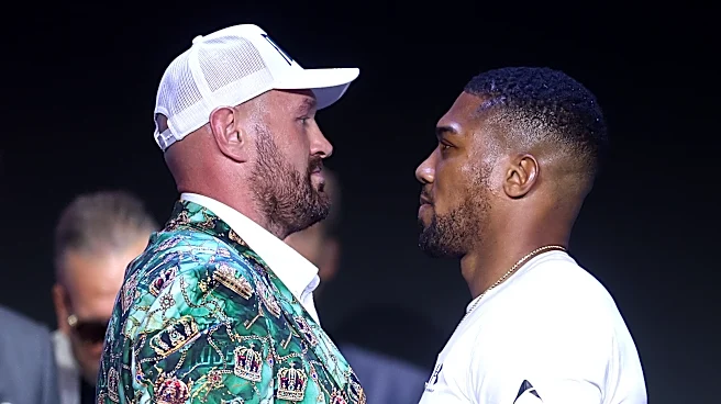 Video: Tyson Fury, Anthony Joshua have respectful first faceoff