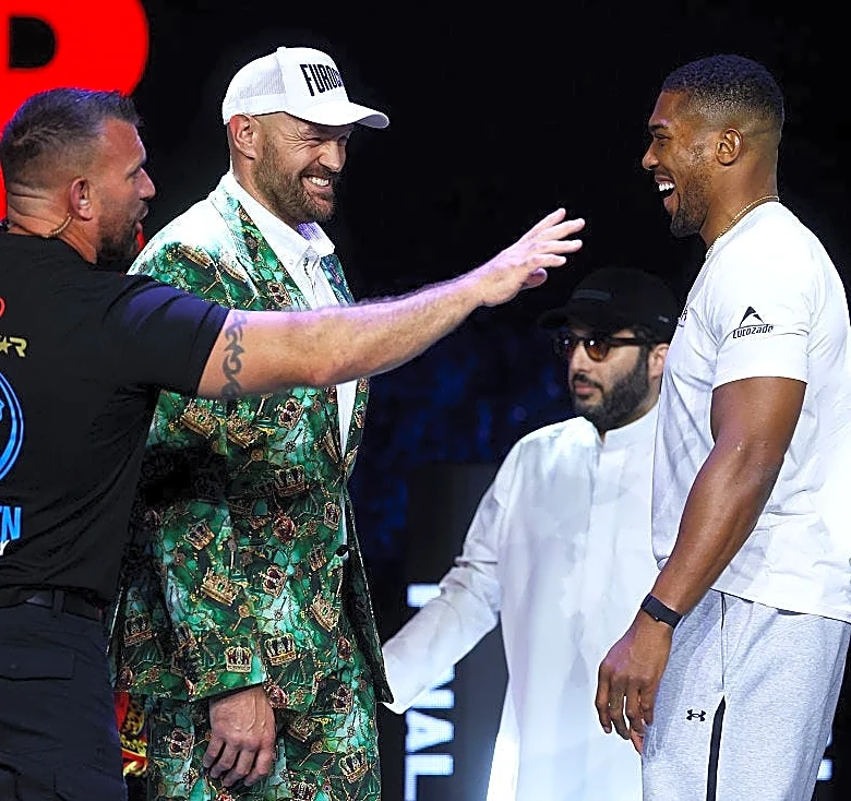 First Tyson Fury vs. Anthony Joshua press conference takes unexpected turn