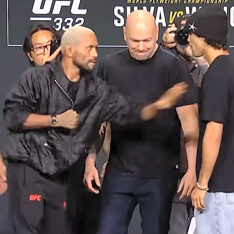 UFC 332 press conference faceoffs: Deiveson Figueiredo shoves Payton Talbott