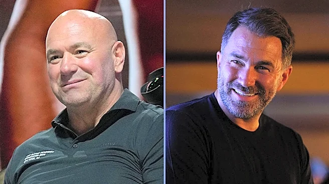 Dana White responds to Eddie Hearn: 'The writing is on the wall'