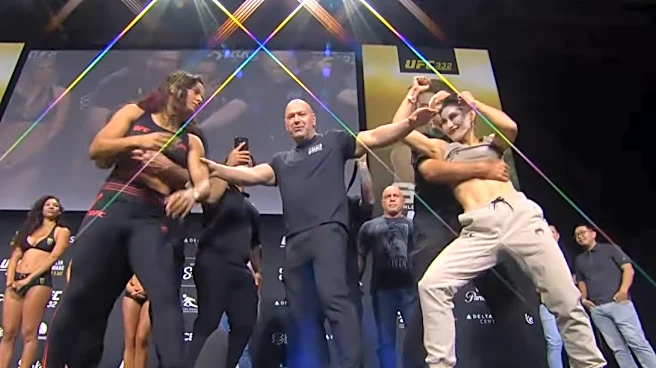 Video: UFC 332 ceremonial weigh-in faceoffs with Silva vs. Wang, more
