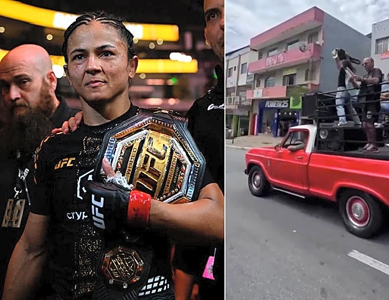 UFC champ Natalia Silva's homecoming parade doesn't go quite as planned