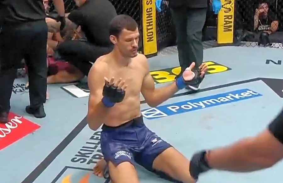 DWCS video: Hulking 6-foot-6 welterweight Luis Francischinelli pounds out Will Rentz