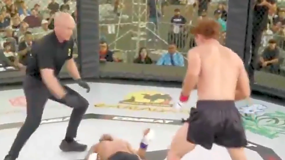 Is this the most violent superman punch knockout ever?