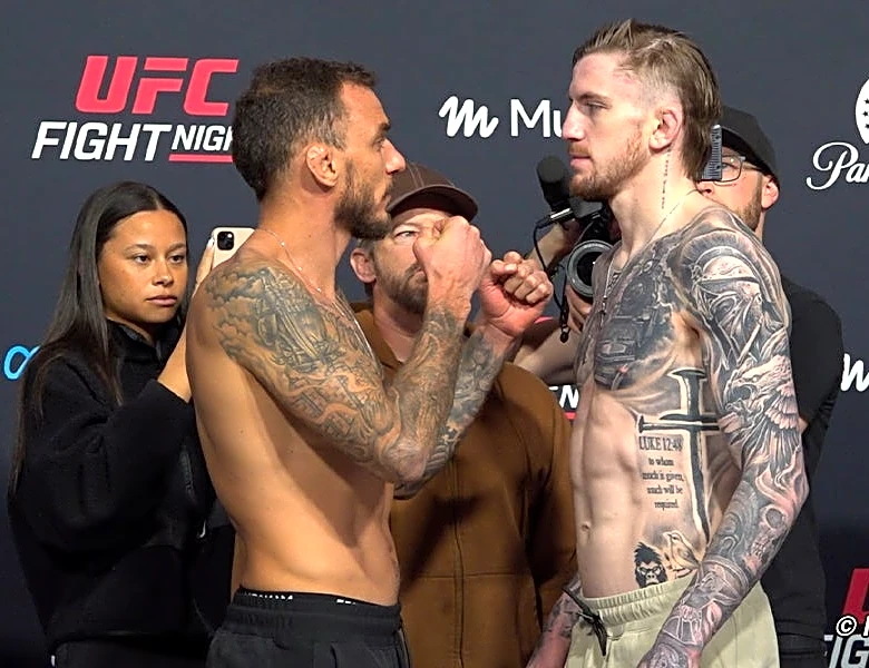 Video: UFC Vegas 123 full card faceoffs with Renato Moicano vs. Tom Nolan