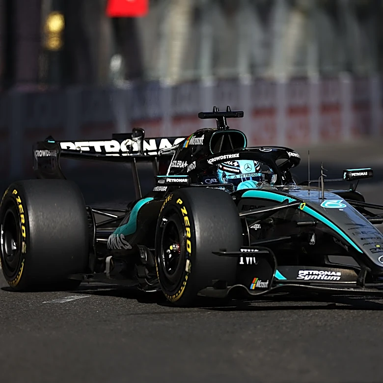 George Russell wins Formula 1 race in Azerbaijan in 2026, full results