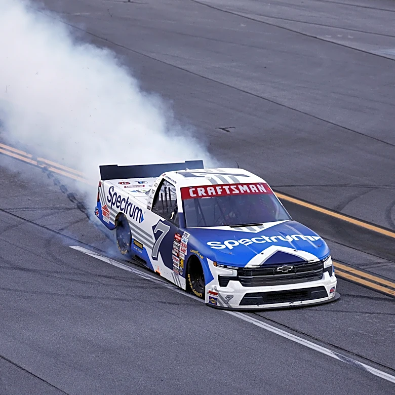 Sammy Smith wins NASCAR Truck Series race at Talladega in 2026 Chase