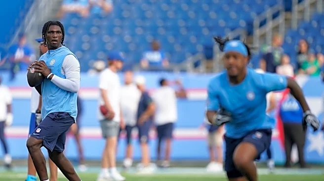 Big interceptions, slow Titans offensive performance at practice on Aug. 25