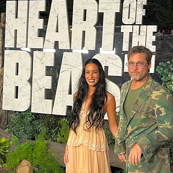 Brad Pitt, wearing all-camo suit, appears at Nashville-area 'Heart of the Beast' premiere