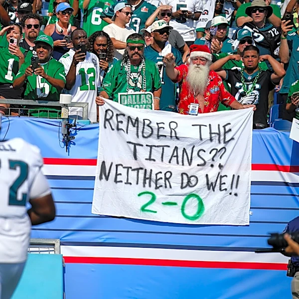 Titans players react to Eagles fans packing Nissan Stadium
