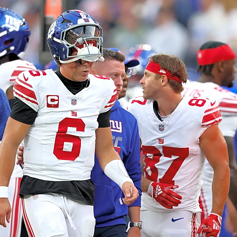 Jaxson Dart injury, latest updates from Giants vs. Rams in Monday Night Football
