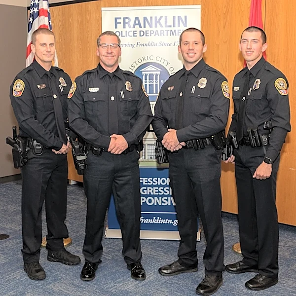 Franklin Police adds four new officers after recruitment push, salary increase