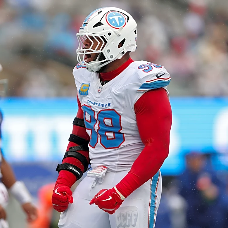 Titans' Jeffery Simmons says Giants' Cameron Skattebo lowering helmet breaks NFL rule