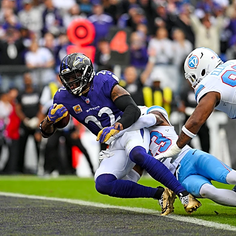 Titans vs Ravens box score, player stats, game stats, score summary