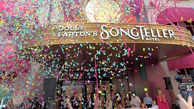 Dolly Parton's Nashville hotel opens with butterfly confetti