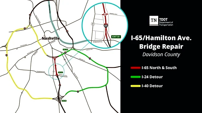 Bridge repair to shut down I-65 in Nashville