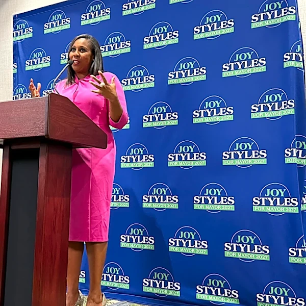 Joy Styles kicks off mayoral bid with pitch for citywide revitalization