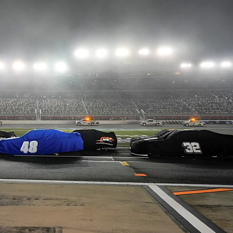 NASCAR O'Reilly Series race at Charlotte postponed after rain, Isaias remnants