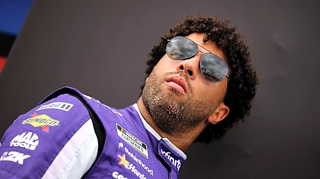 Bubba Wallace in hard crash with Alex Bowman to end Charlotte NASCAR race first stage