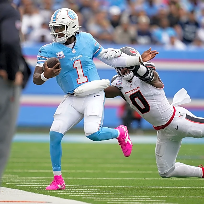 Why Titans won't bench Cam Ward, what Robert Saleh said about starting QB