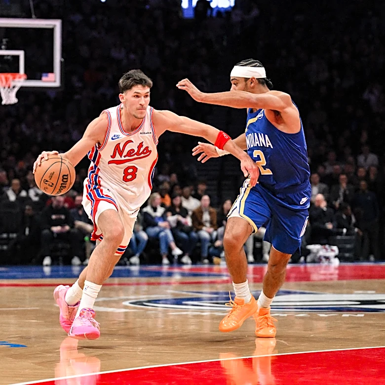 Nets' Egor Demin out at least one week with right leg bone bruise