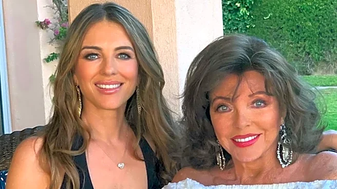 Joan Collins, 93, Parties It Up With British Pal Elizabeth Hurley: 'Billy Ray Hit The Jackpot'