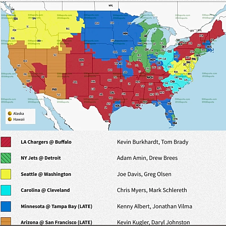 Is 49ers-Cardinals on in my area? Week 3 broadcast map, TV channel