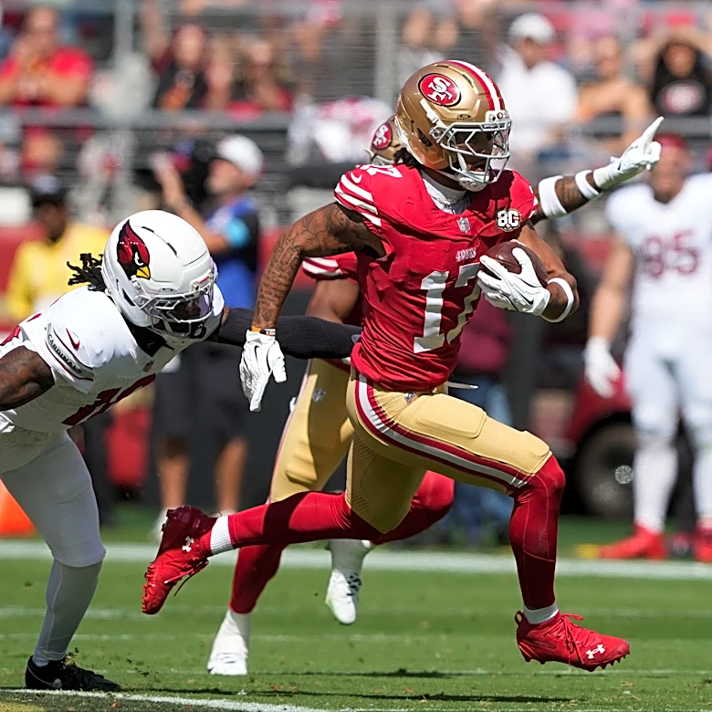 Kyle Shanahan 'pumped' for 2nd-year WR after breakout game vs. Arizona