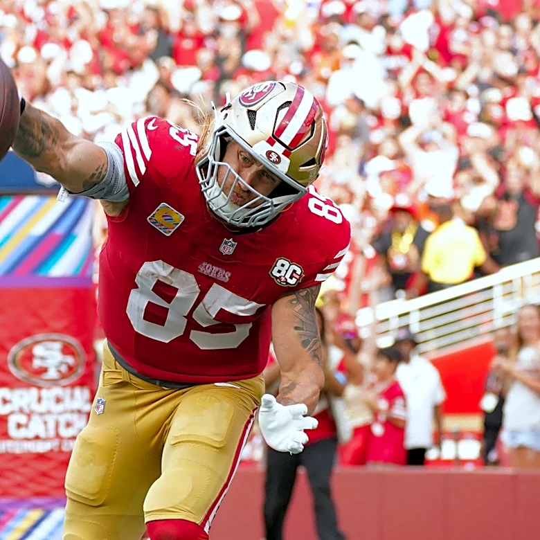 George Kittle now ranks fourth in 49ers all-time TDs