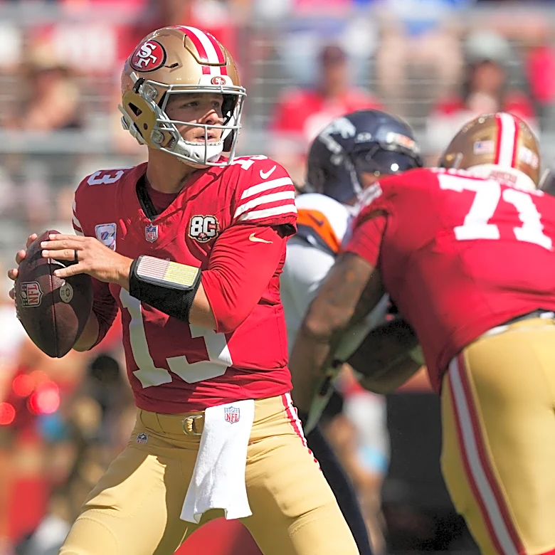 49ers join rare company with no sacks allowed through four games