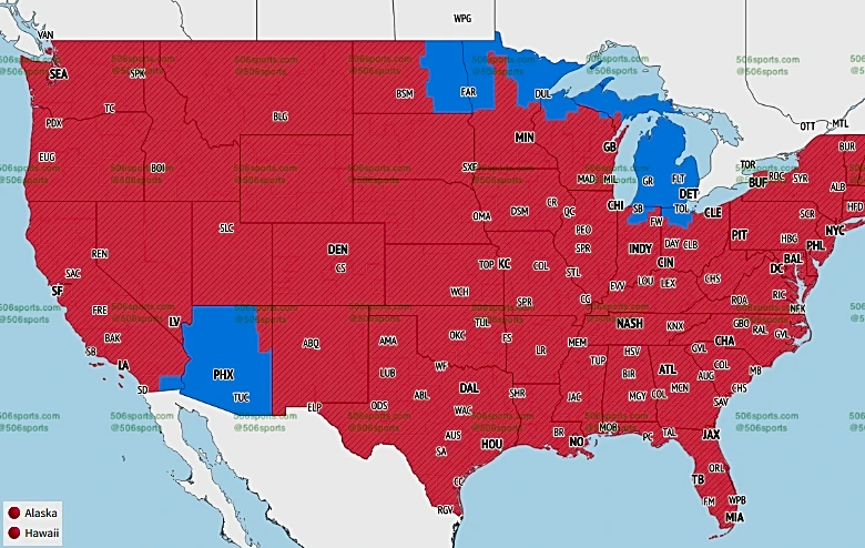 NFL Week 5 television maps: San Francisco 49ers vs. Seattle Seahawks
