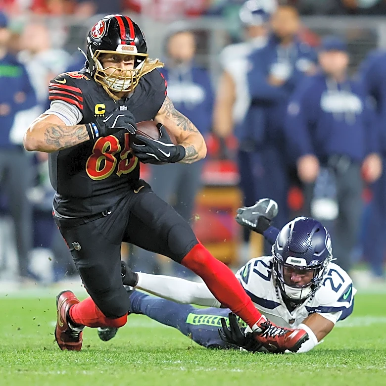 George Kittle injury update: Will 49ers TE play vs. Seahawks?