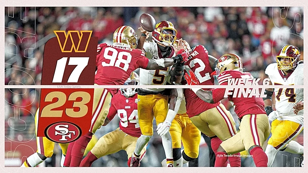Notes and observations from wacky 49ers win over Commanders