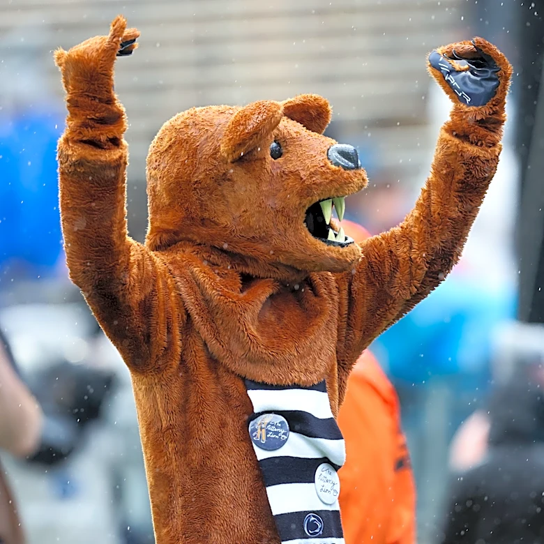 Matt Campbell holds Penn State's first ever Victory Day