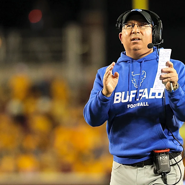 A quick glance at Buffalo head coach Pete Lembo