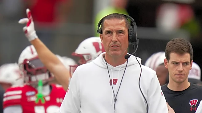 A quick glance at Wisconsin head coach Luke Fickell