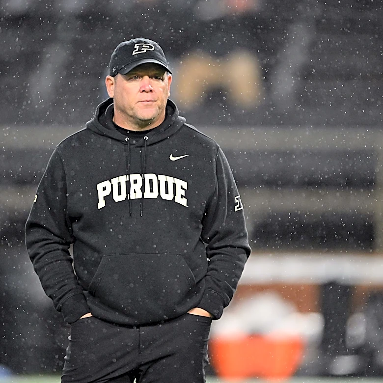 A quick glance at Purdue head coach Barry Odom
