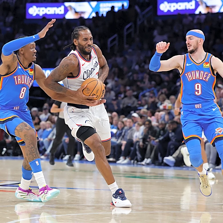 When will Kawhi Leonard visit OKC in 2026-27 regular season?