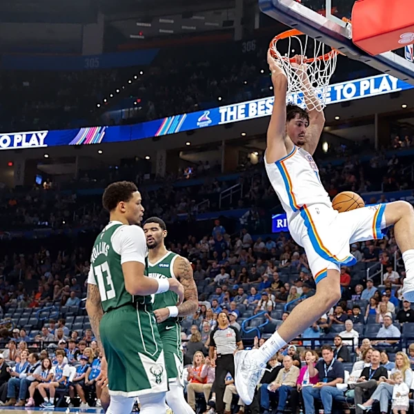 Player grades: Aday Mara looks NBA-ready in Thunder's 128-126 preseason loss to Bucks