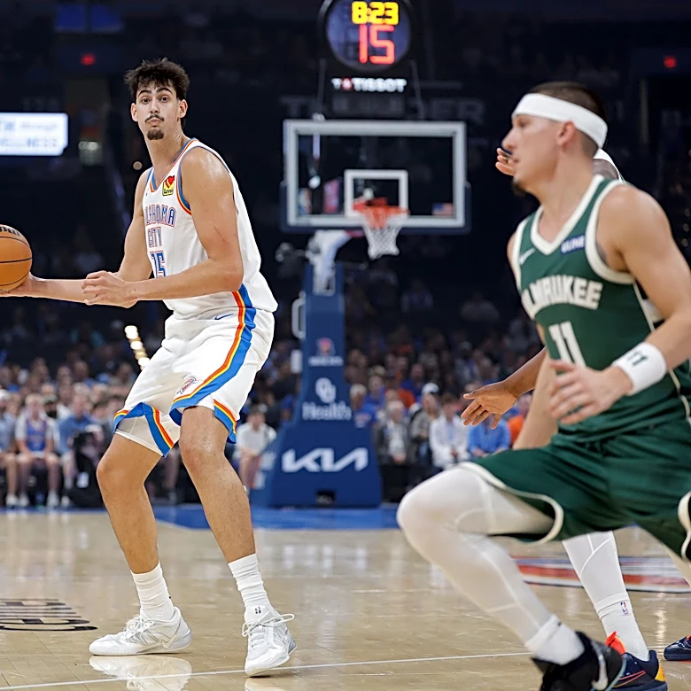 OKC Thunder play with new toy in Aday Mara in preseason loss to Bucks